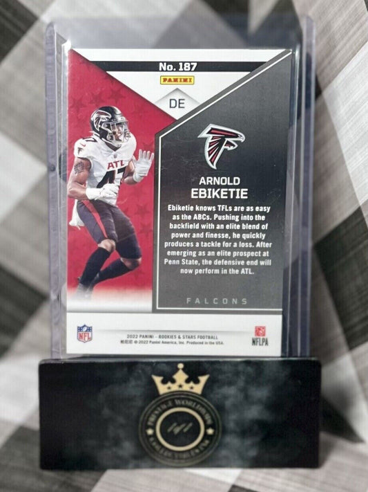 Arnold Ebiketie 2022 Rookies and Stars Green Rookie #187 - Falcons RC