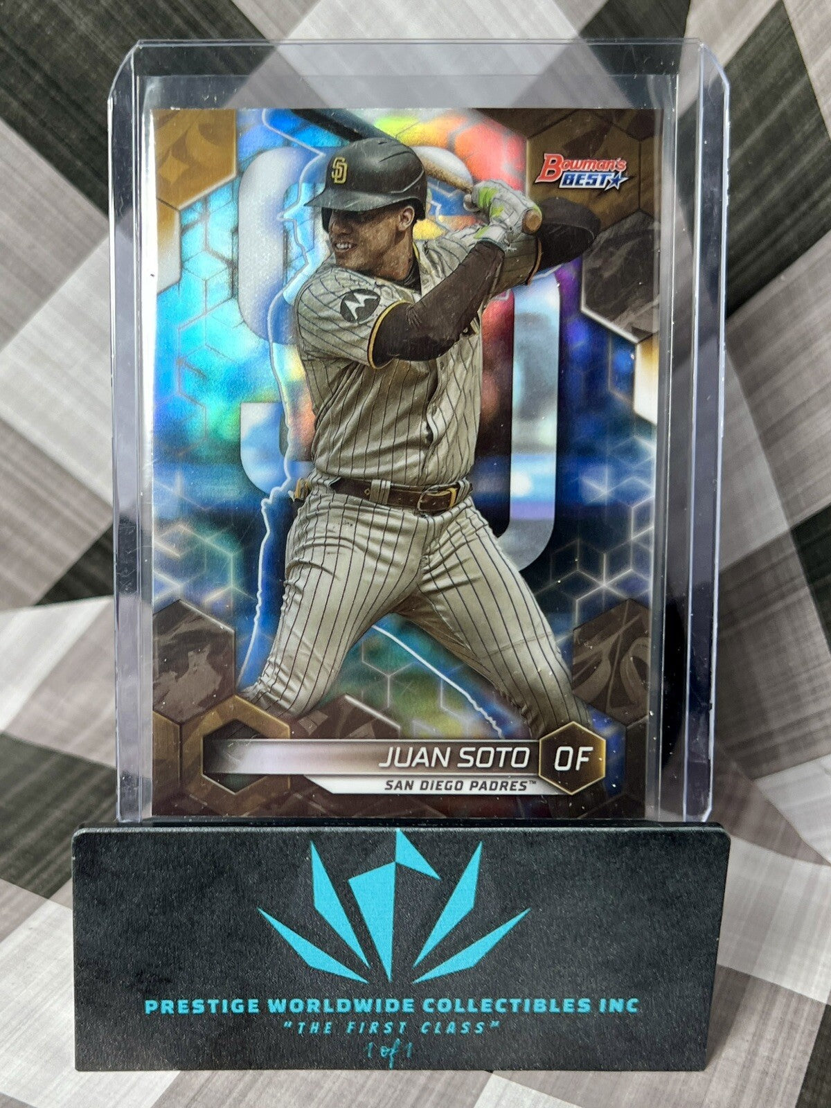 Juan Soto 2023 Bowman's Best Refractor #66 San Diego Padres