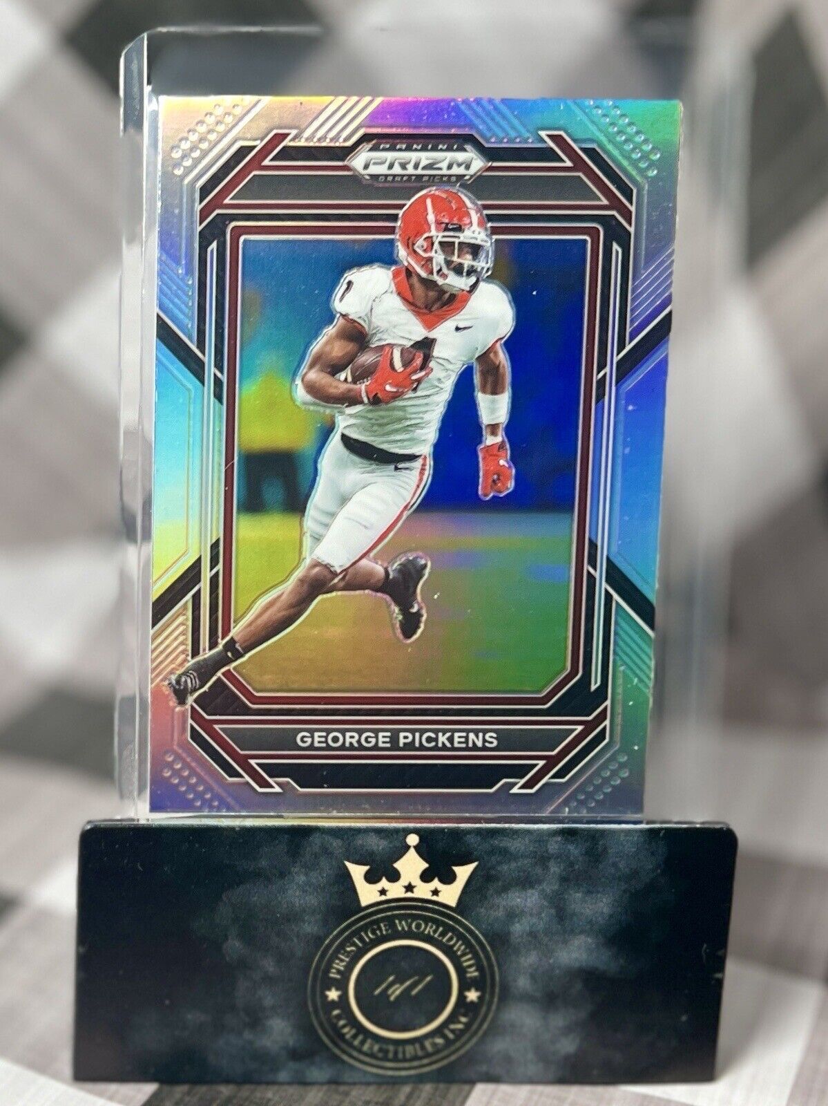 George Pickens 2023 Prizm Draft Picks Base Silver #42 Georgia Bulldogs Steelers