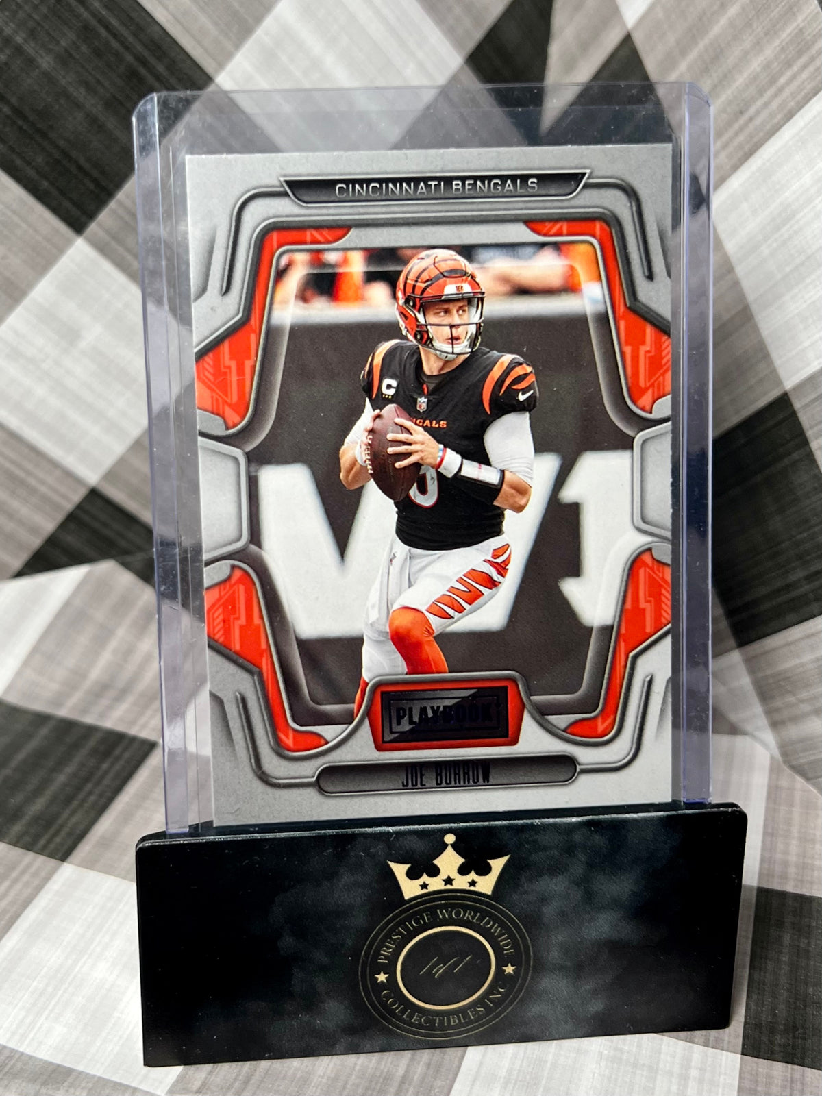 Joe Burrow 2022 Playbook Purple Foil #4