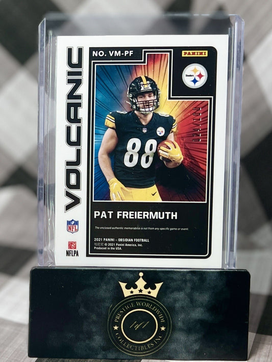 Pat Freiermuth 2021 Obsidian Rookie Patch Volcanic Materials /100 #VMPF Steelers