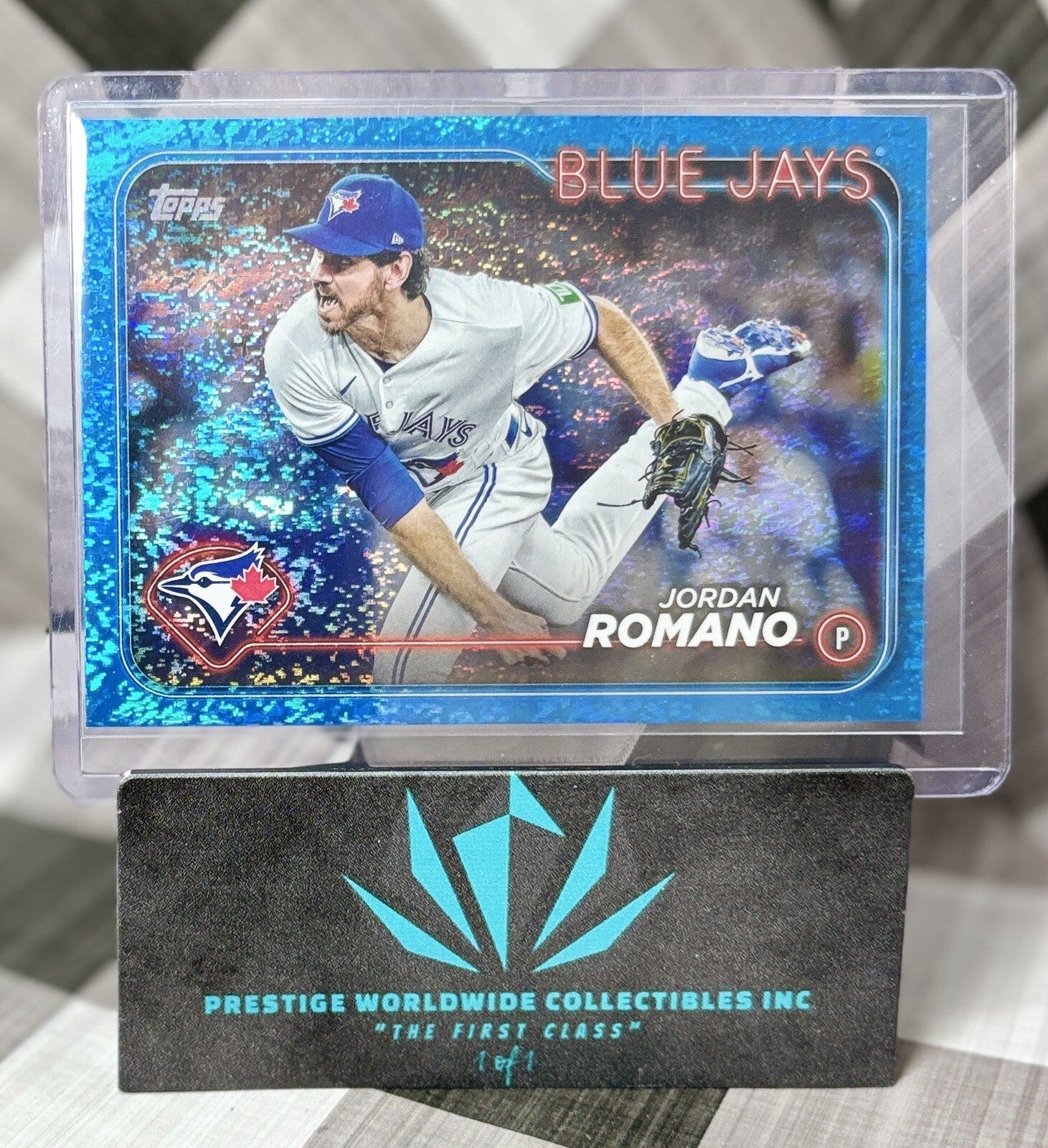 Jordan Romano 2024 Topps Series 1 Blue Foil /999 #101 Toronto Blue Jays SP