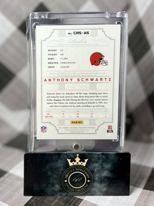 Anthony Schwartz 2021 NT Crossover Rookie Patch Auto /99 #CRS-AS Browns RC