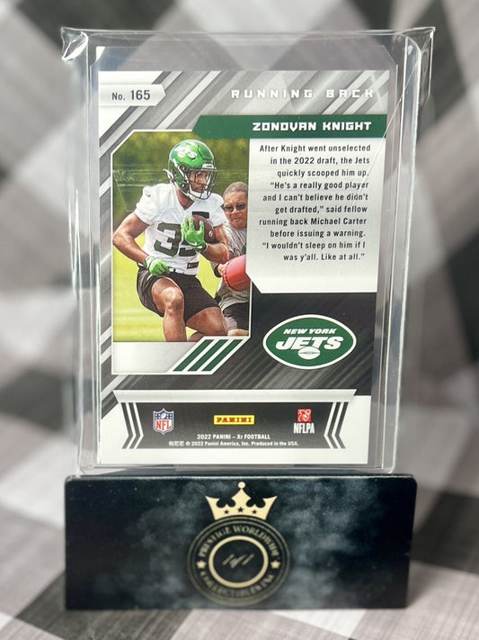 Zonovan Knight 2022 Panini XR Red Rookie /249 #165 New York Jets SP RC