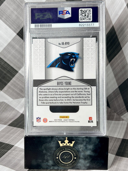 Bryce Young 2023 Legacy Under The Lights Rookie Black & White #UL-BYO PSA 10 CAR