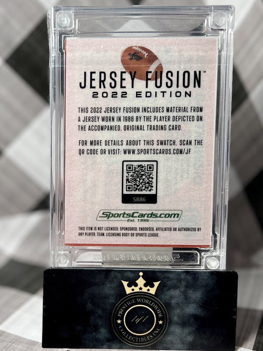 Steve Bartkowski 2022 Jersey Fusion 1988 Game Used Nameplate Patch /25 Falcons