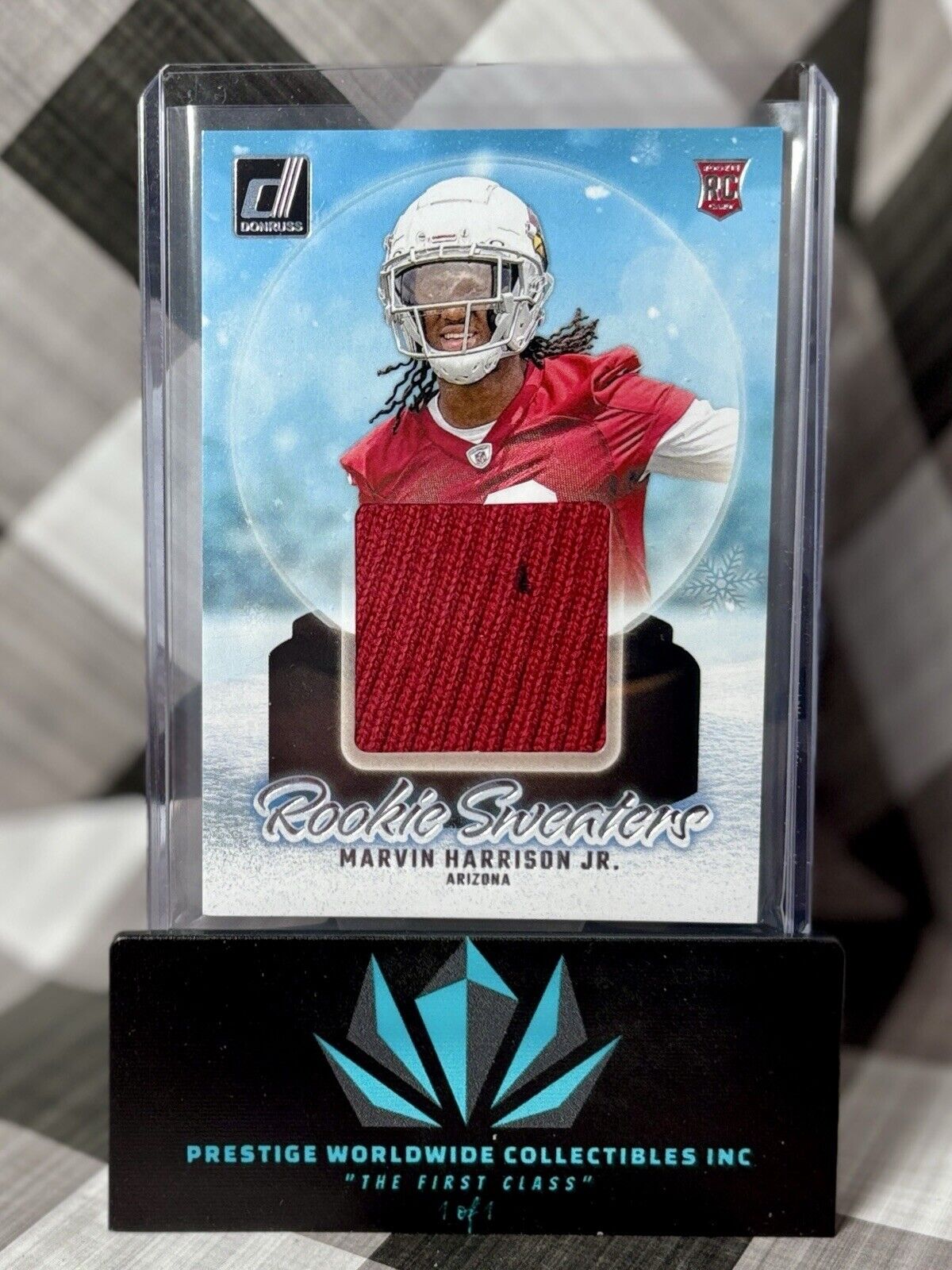 Marvin Harrison Jr. 2024 Panini Donruss Rookie Sweaters #RHS-MHJ AZ Cardinals RC