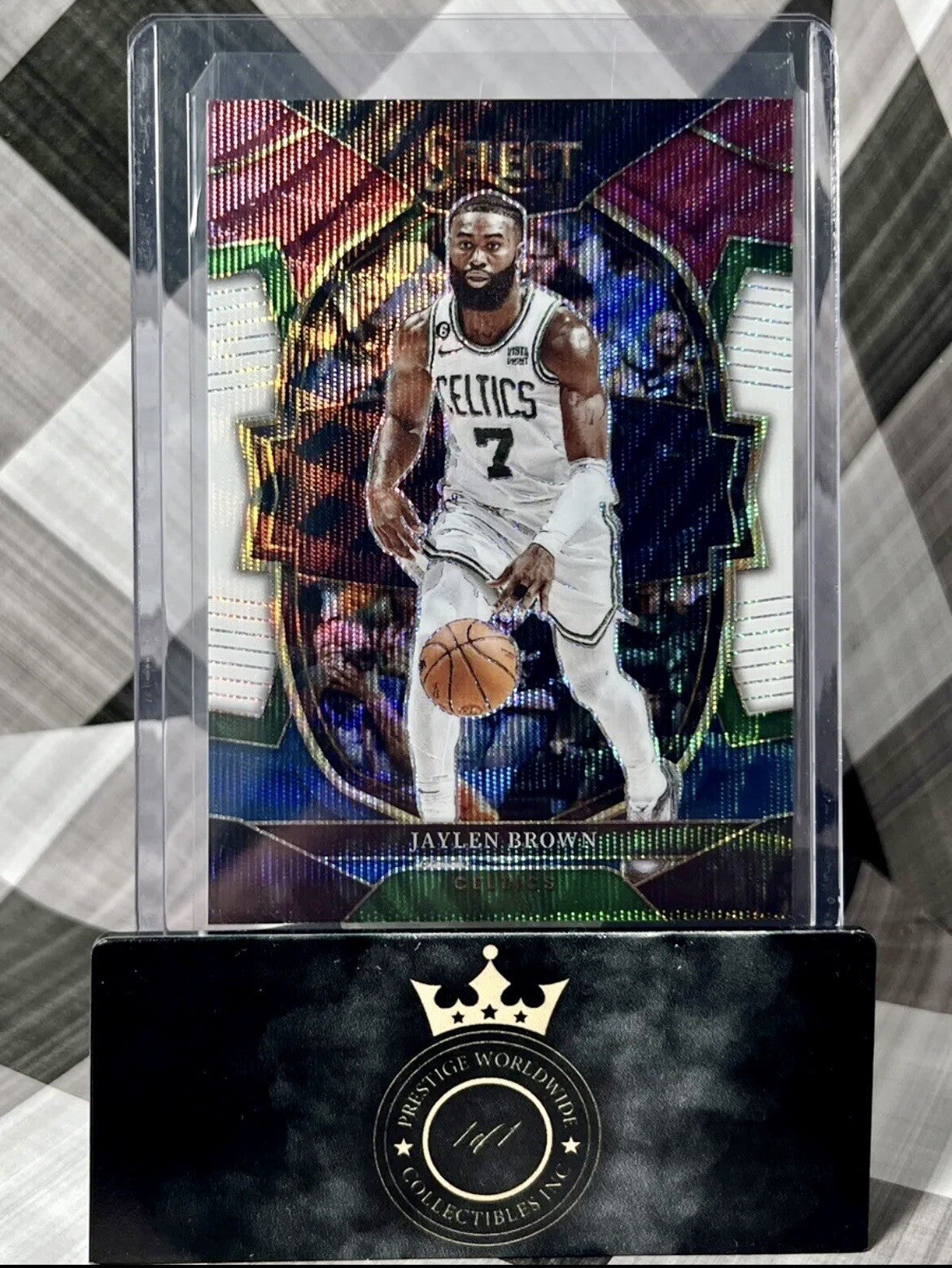 Jaylen Brown 2022-23 Select Concourse Red White & Blue Prizm #32 Celtics