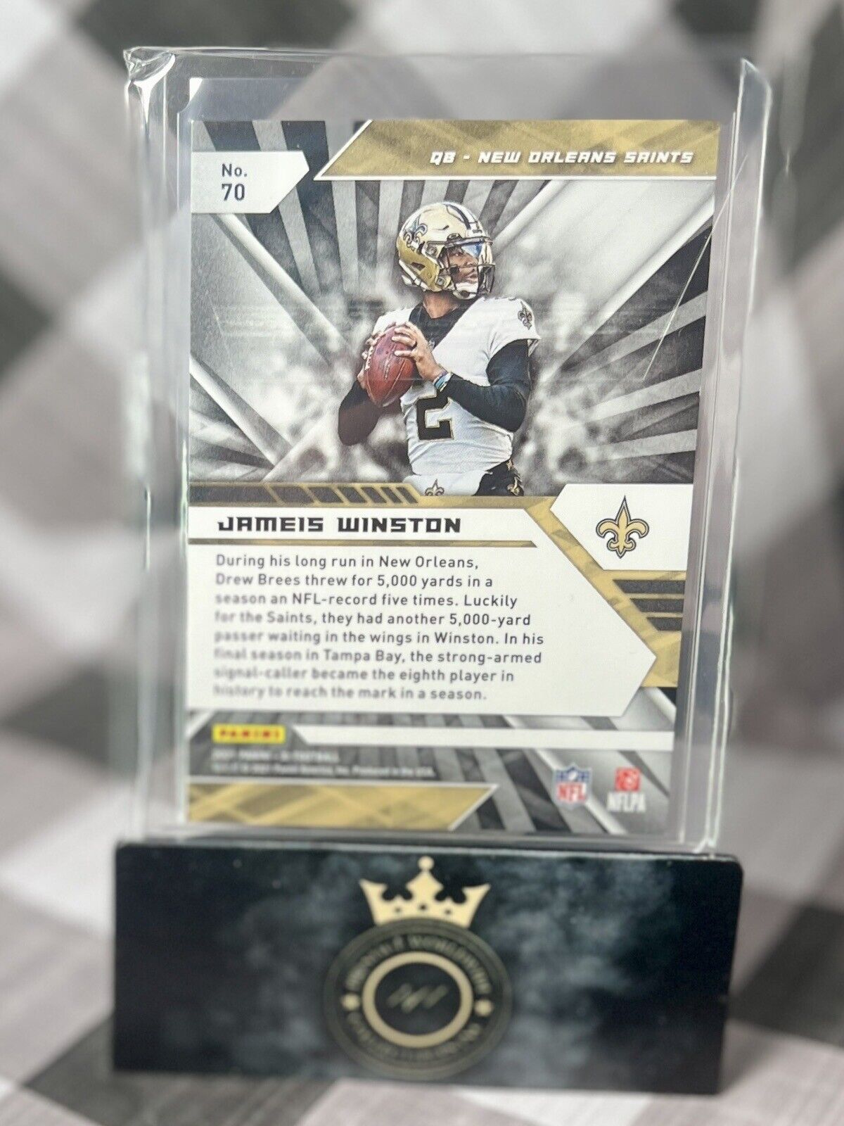 Jameis Winston 2021 Panini XR Orange /99 #70 New Orleans Saints SP