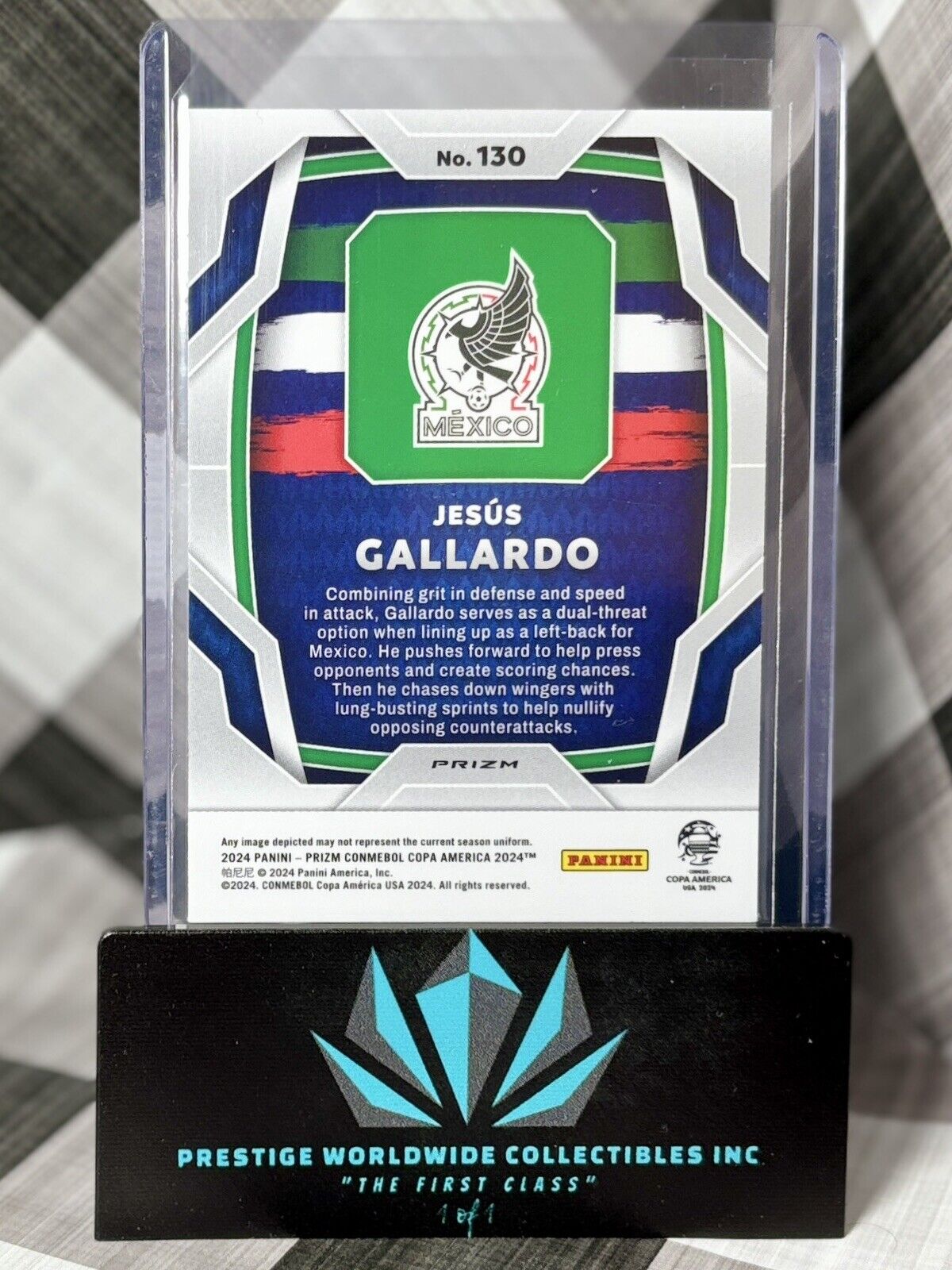 Jesus Gallardo 2023-24 Prizm Copa America Silver Pulsar Prizm #130 Mexico