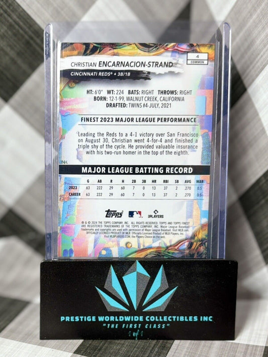 2024 Topps Finest Christian Encarnacion-Strand RC Cincinnati Reds #4