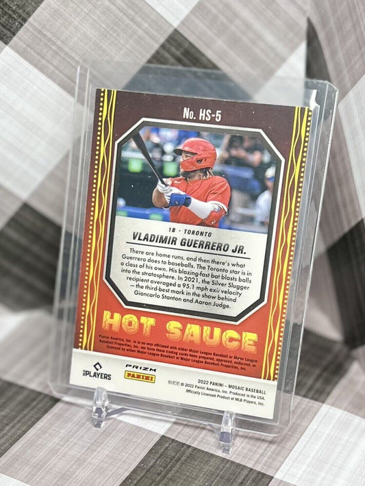 Vladimir Guerrero Jr. 2022 Panini Mosaic Hot Sauce Green Prizm #HS-5 - Blue Jays