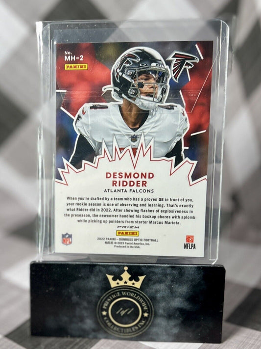 Desmond Ridder 2022 Donruss Optic My House Silver Holo Rookie #MH-2 ATL Falcons