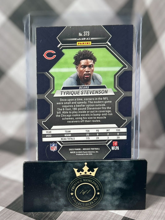 Tyrique Stevenson 2023 Panini Mosaic Silver Mosaic Rookie #373 Chicago Bears RC