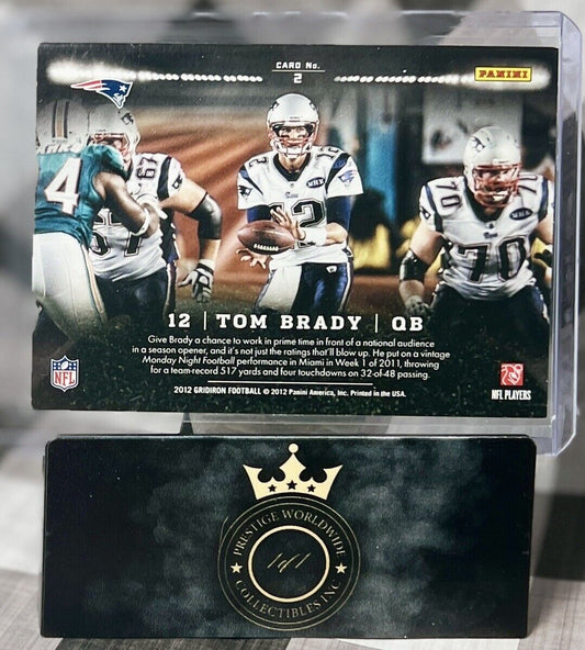 Tom Brady 2012 Gridiron Monday Night Heroes Red #2 New England Patriots SP