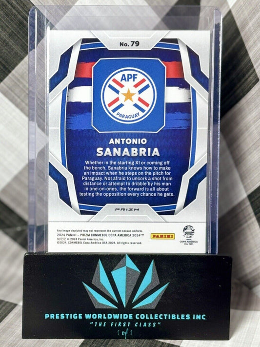 Antonio Sanabria 2023-24 Prizm Copa America Silver Pulsar Prizm #79 Paraguay