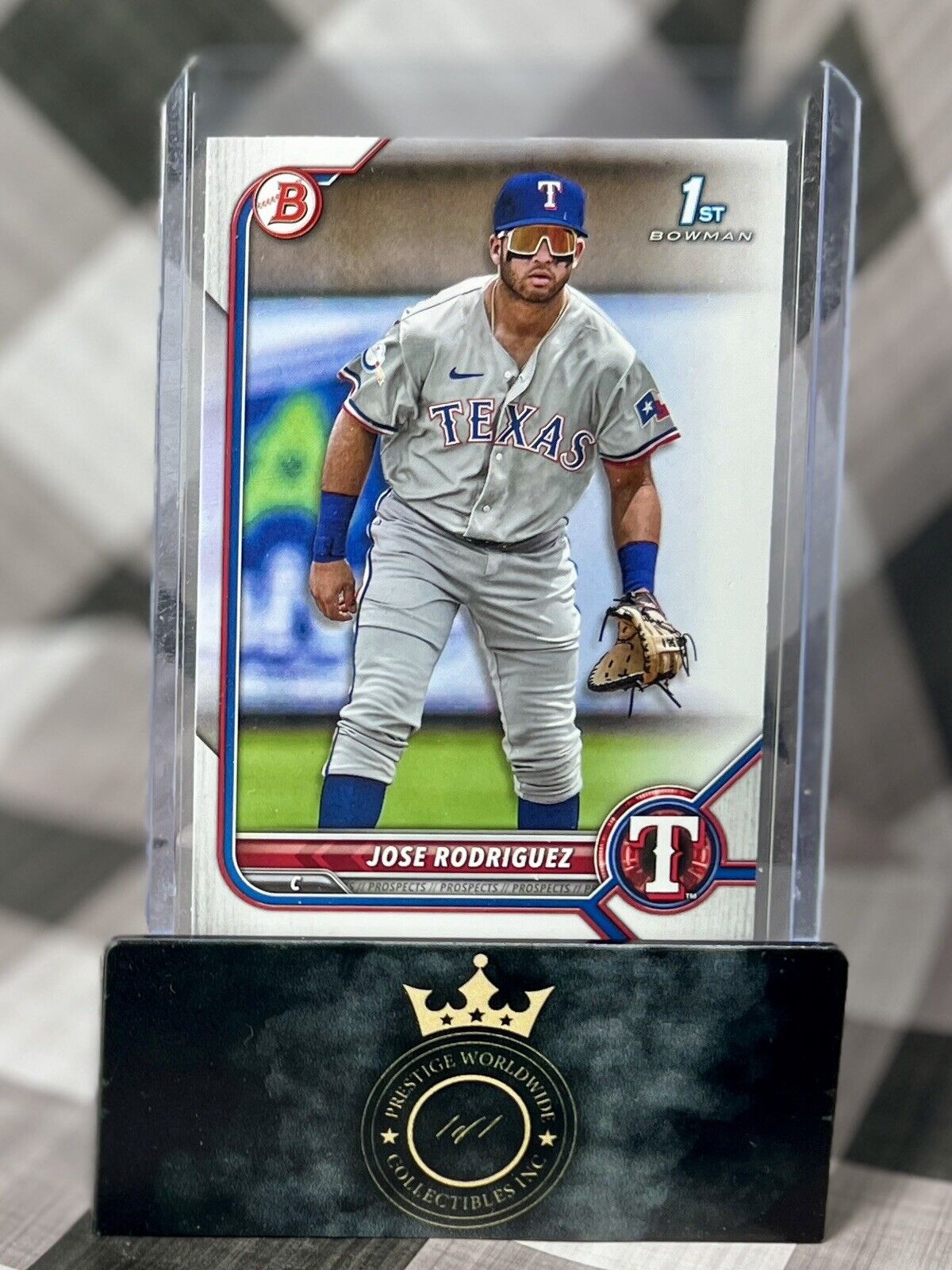 Jose Rodriguez 2022 Bowman 1st Edition #BPPF-62 Texas Rangers WS Prospect