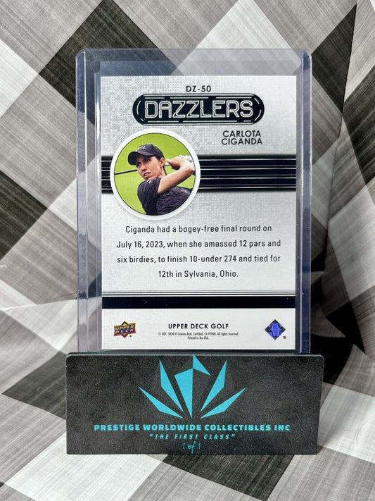 Carlota Ciganda 2024 Upper Deck Golf Dazzlers Pink #DZ-50 ASU & LPGA