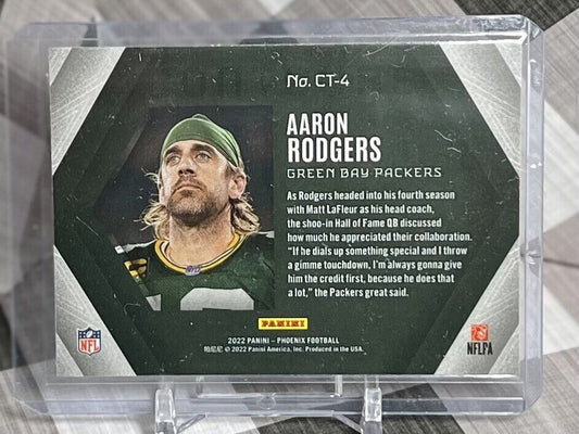 AARON RODGERS 2022 Panini Phoenix CONTOURS Refractor #CT-4 - GB Packers Insert