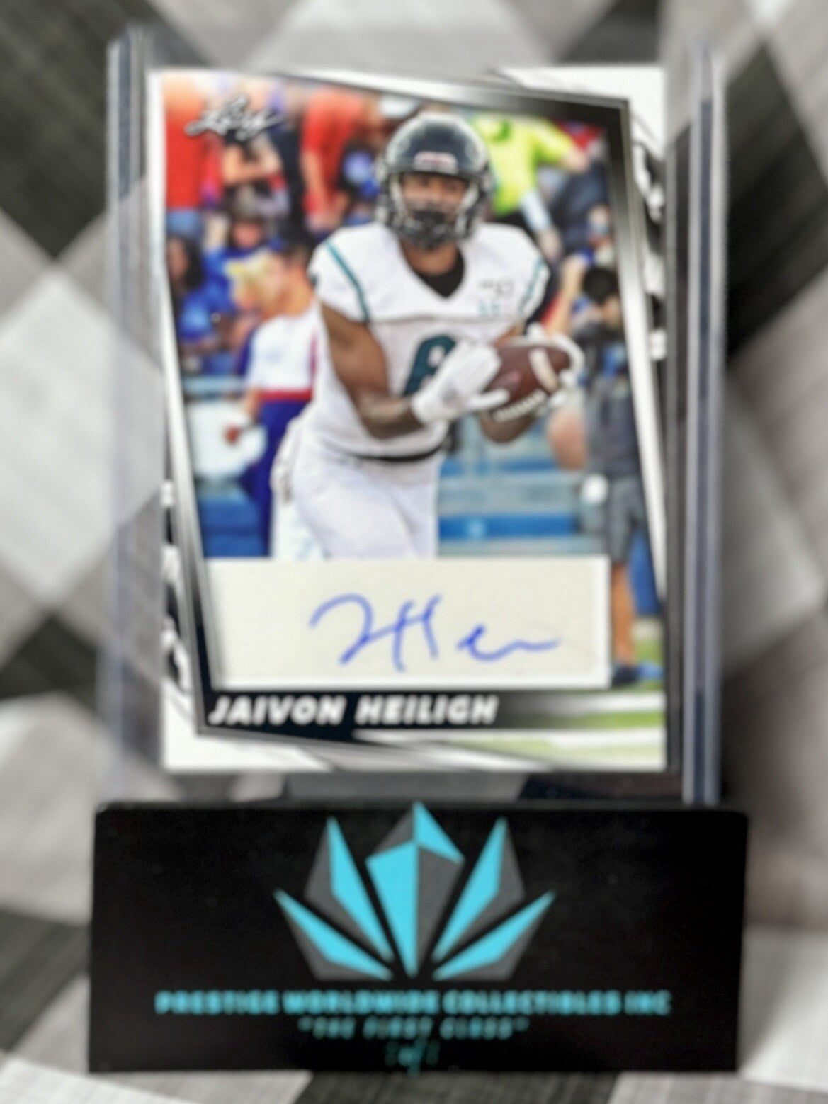 Jaivon Heiligh 2024 Leaf Football Rookie Auto #BA-JH3 Cincinnati Bengals RC