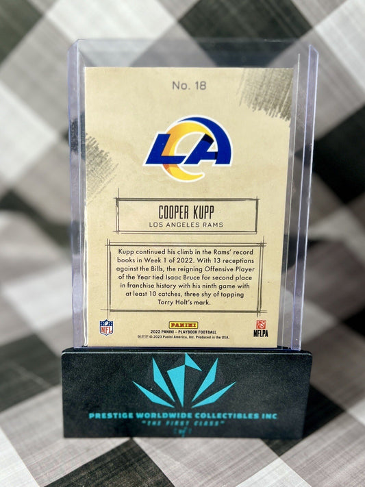 Cooper Kupp 2022 Panini Playbook Sketchbooks Holo Insert #18 Los Angeles Rams SP