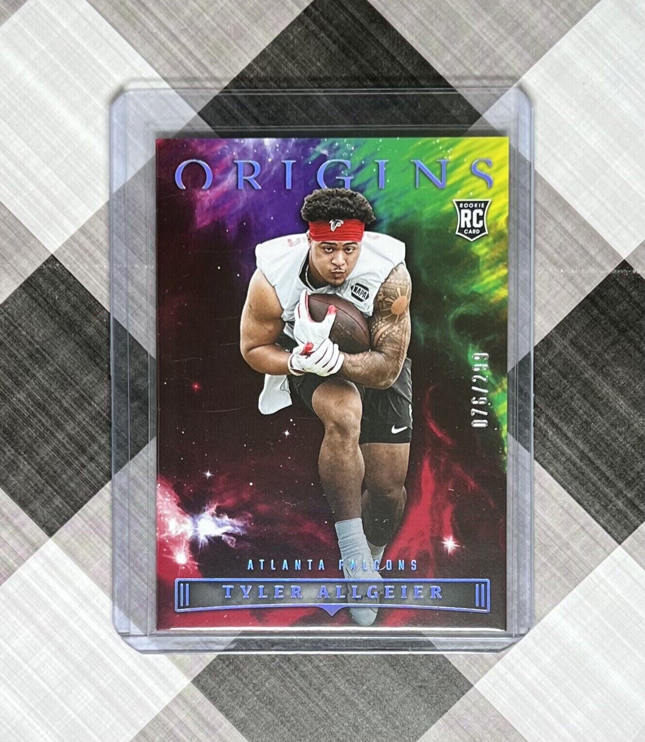 TYLER ALLGEIER 2022 Panini Origins Football #129 RC Rookie SP 76/299 Red Falcons
