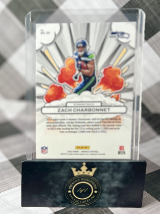 Zach Charbonnet 2023 Panini Donruss Bomb Squad Rookie #BS-30 Seattle Seahawks RC
