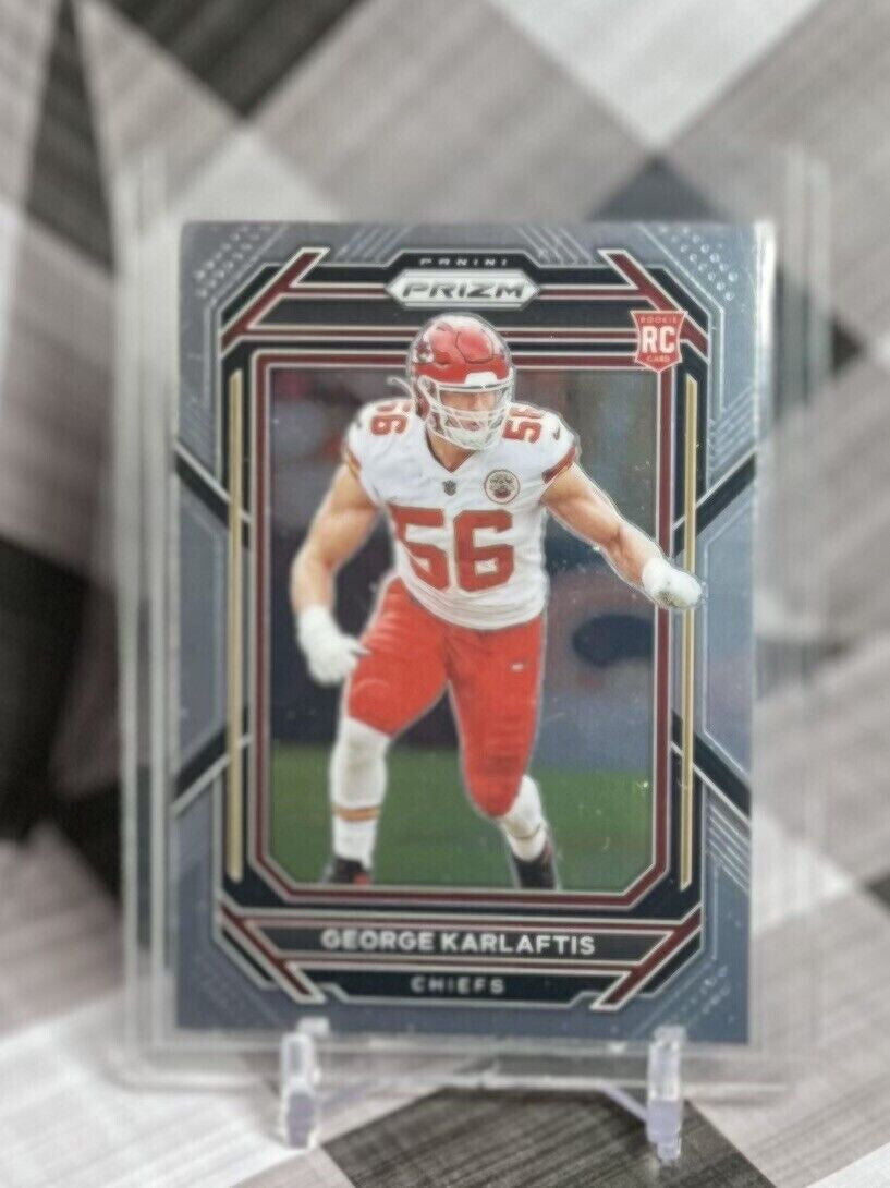 2022 Panini Prizm George Karlaftis Rookie Base #378 - KC Chiefs & Purdue RC