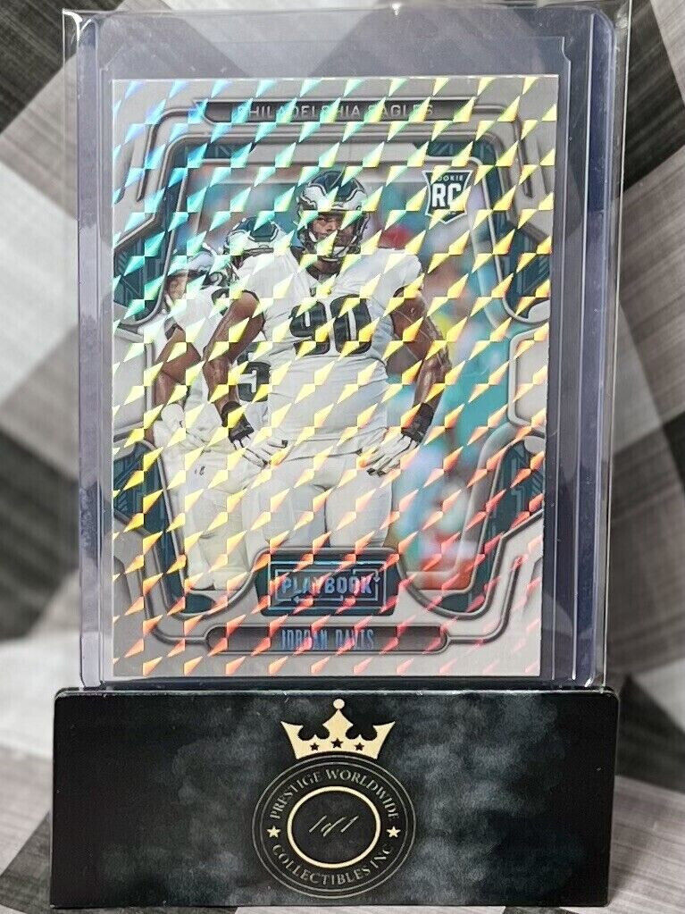 Jordan Davis 2022 Panini Playbook Blue Mosaic #192 - Philadelphia Eagles SP