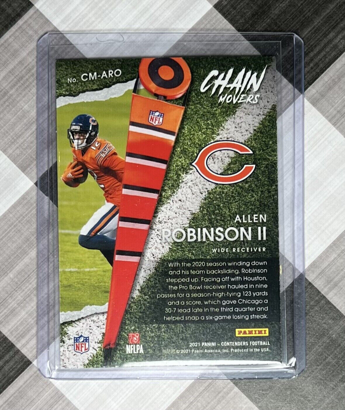 2021 Panini Prizm Red & Black Checkerboard Allen Robinson II #156 Bears + Bonus!