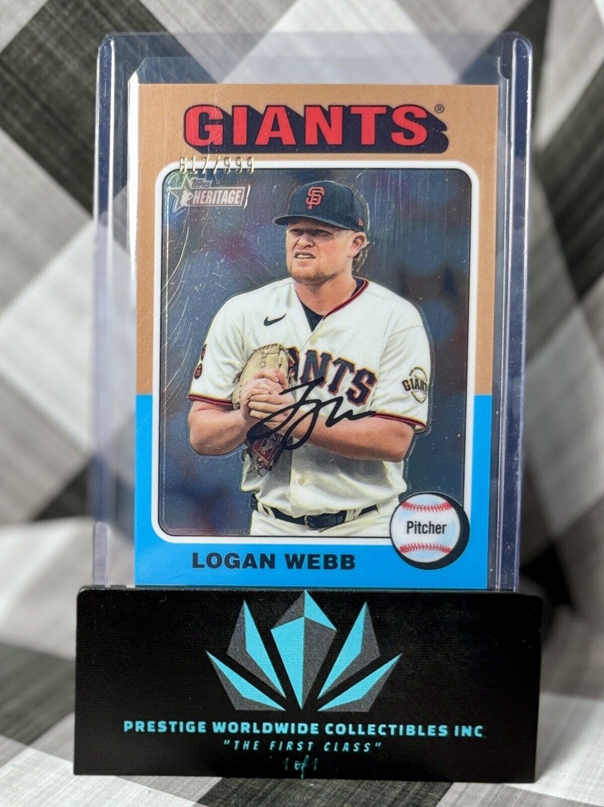 Logan Webb 2024 Topps Heritage Chrome /999 #393 San Francisco Giants