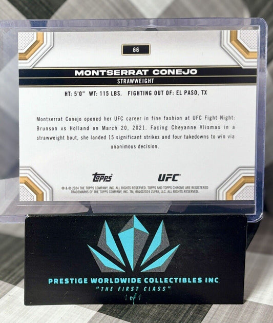 Montserrat Conejo 2024 Topps Chrome UFC Rookie Sepia Refractor #66