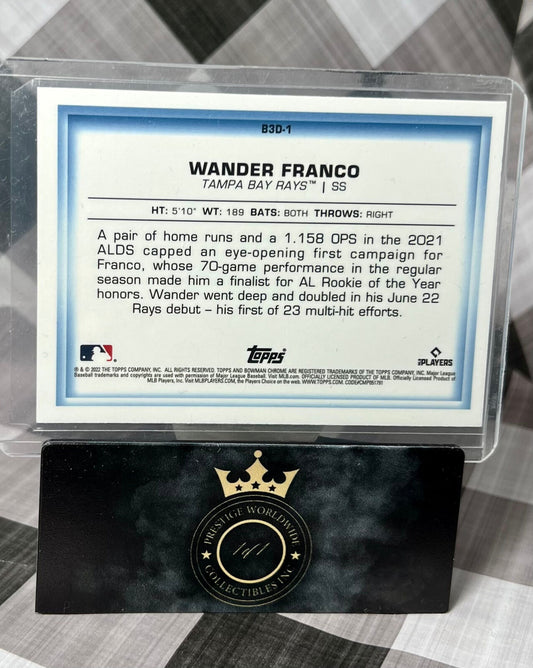 Wander Franco 2022 Bowman Chrome In 3D #B3D-1