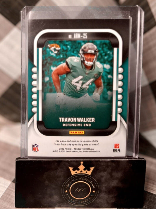 Travon Walker 2022 Absolute Football Rookie Materials Patch #ARM-25 - Jaguars RC