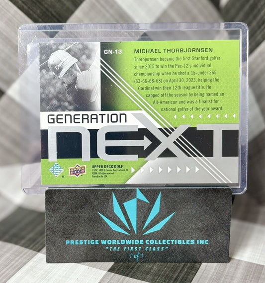 Michael Thorbjornsen 2024 Upper Deck UD Golf Generation Next #GN-13 PGA Tour