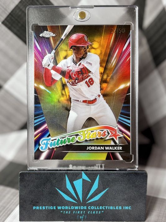 Jordan Walker 2024 Topps Chrome Gold Future Stars /50 #FS-6 STL Cardinals