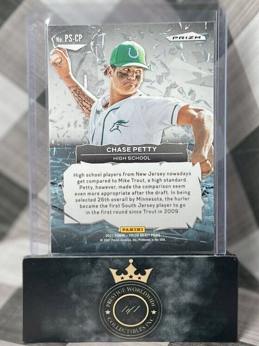 Chase Petty 2021 Prizm Draft Picks Power Surge Holo Silver Rookie #PS-CP Twins