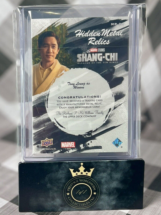Tony Leung as Wenwu 2022 Upper Deck Shang-Chi Hidden Metal Relics #MR-20 Marvel