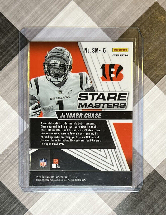 2022 Mosaic Ja’marr Chase Stare Masters Silver Prizm Bengals SM-15
