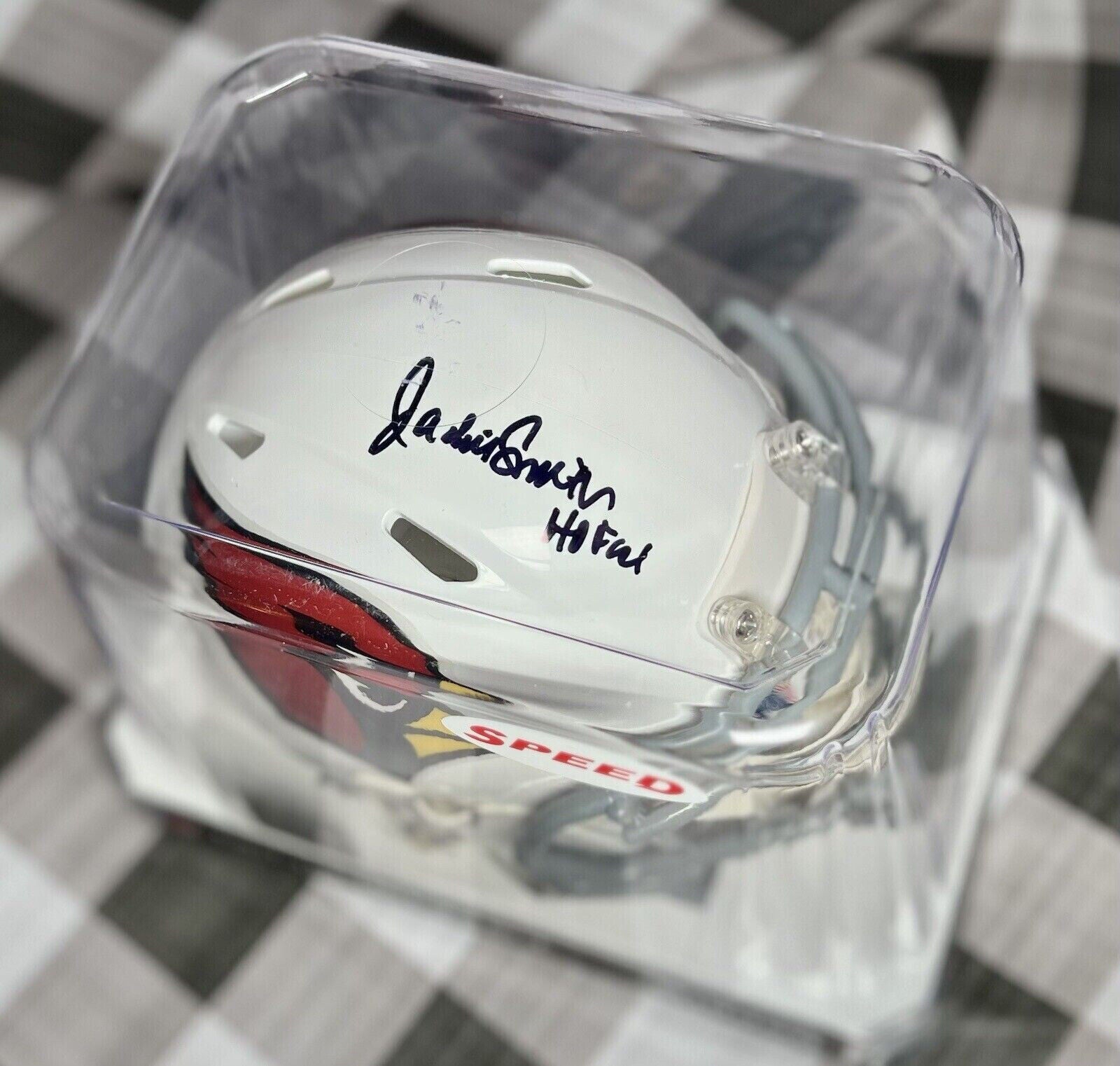 Jackie Smith HOF '94 Speed Mini-Helmet by Riddell - Arizona Cardinals HOF