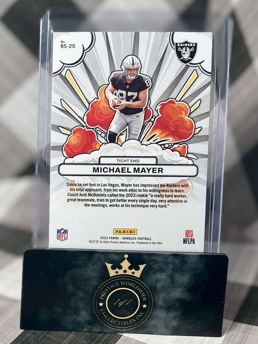 Michael Mayer 2023 Donruss Bomb Squad Rookie #BS-29 Las Vegas Raiders RC