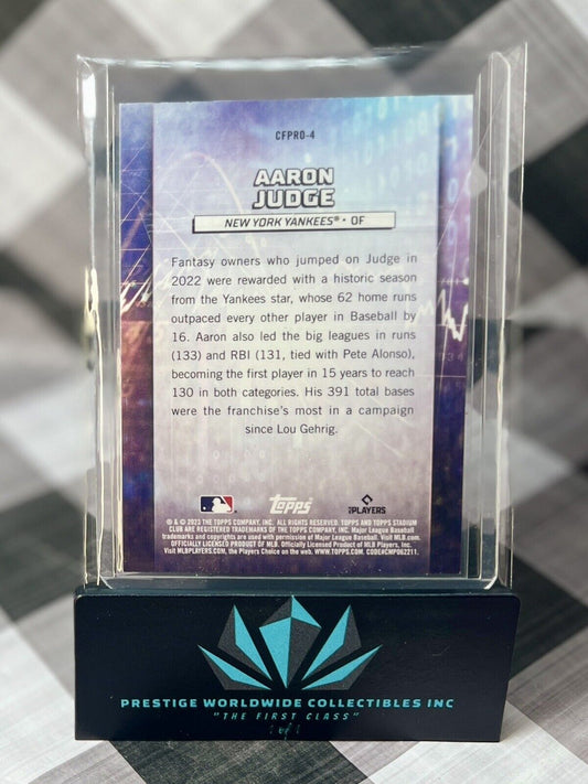 Aaron Judge 2023 Topps Stadium Club Chief Fantasy Professionals #CFPRO-4 Yankees