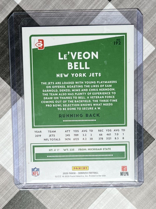 2020 Donruss Purple /245 Le’veon Leveon Bell New York Jets Variation