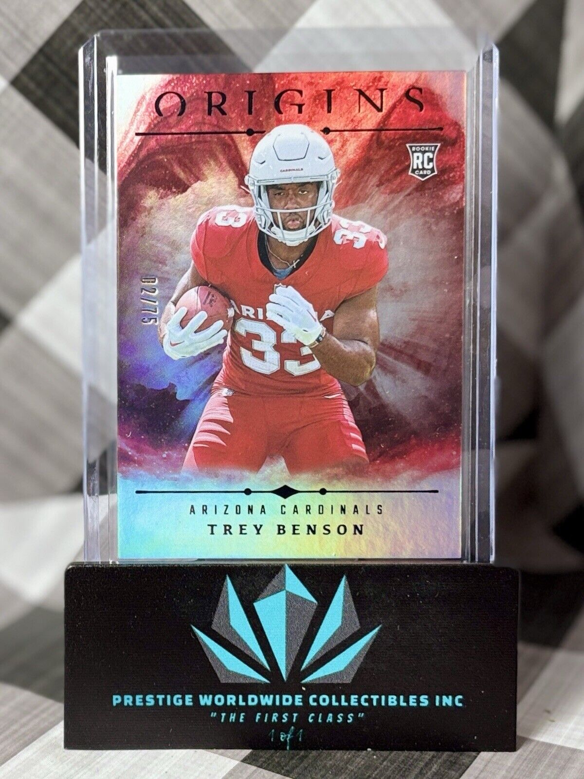 Trey Benson 2024 Panini Origins Silver Rookie /75 #141 Arizona Cardinals RC