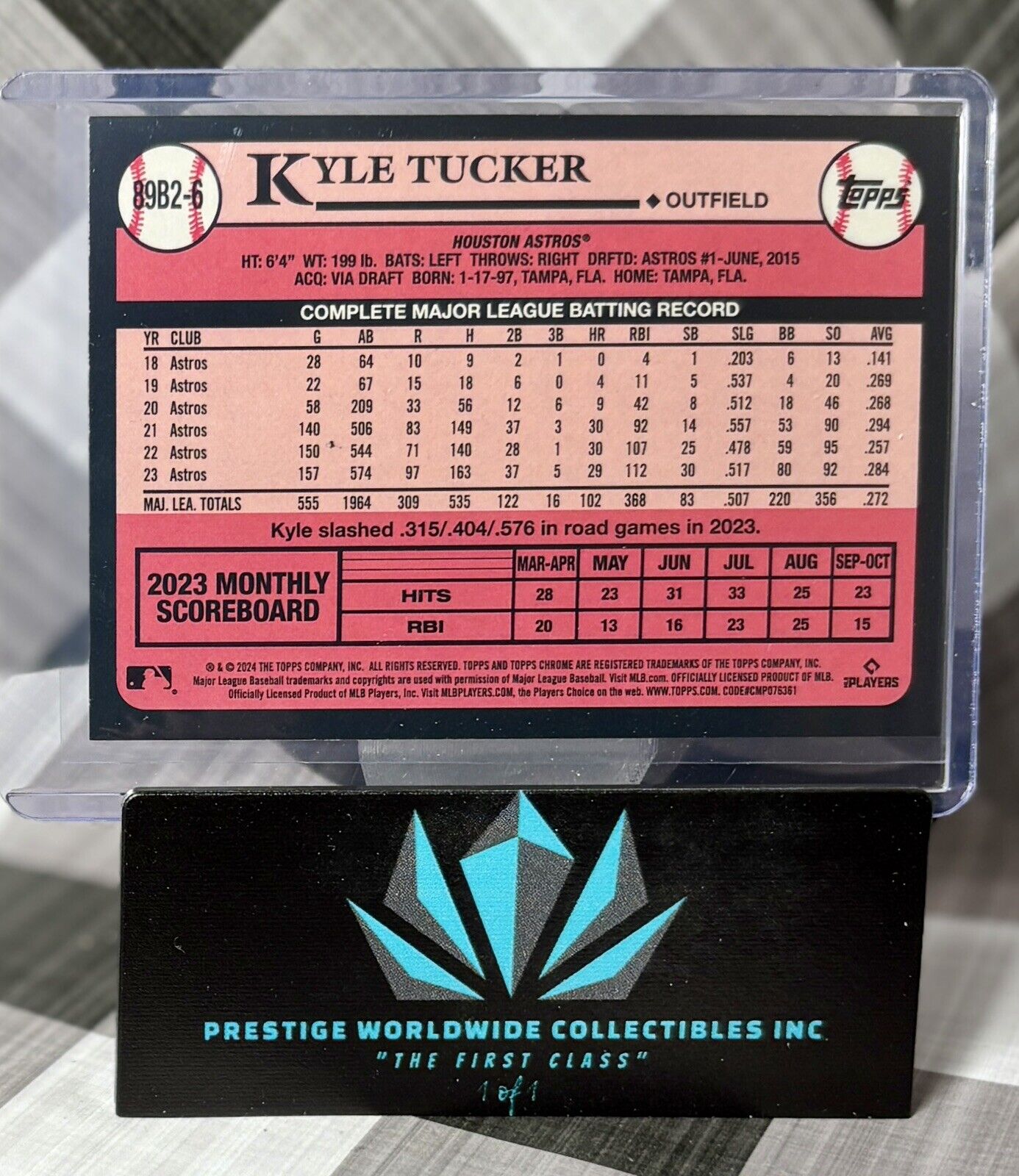 Kyle Tucker 2024 Topps Series 2 1989 35th Ann. Silver Foil #89B2-6 HOU Astros