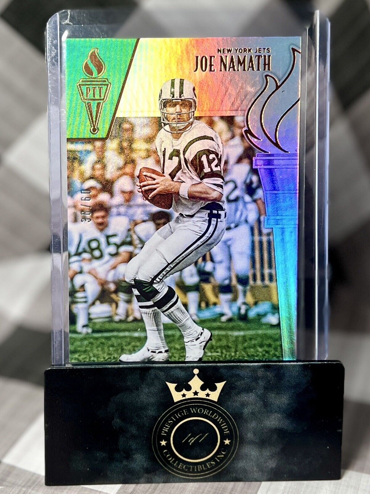 Joe Namath 2019 Panini NFL Passing The Torch /60 #32 New York Jets SSP HOF