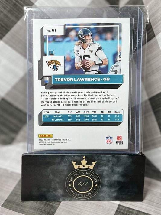 TREVOR LAWRENCE 2022 Donruss RARE PRESS PROOF RED SP #61 - JACKSONVILLE JAGUARS