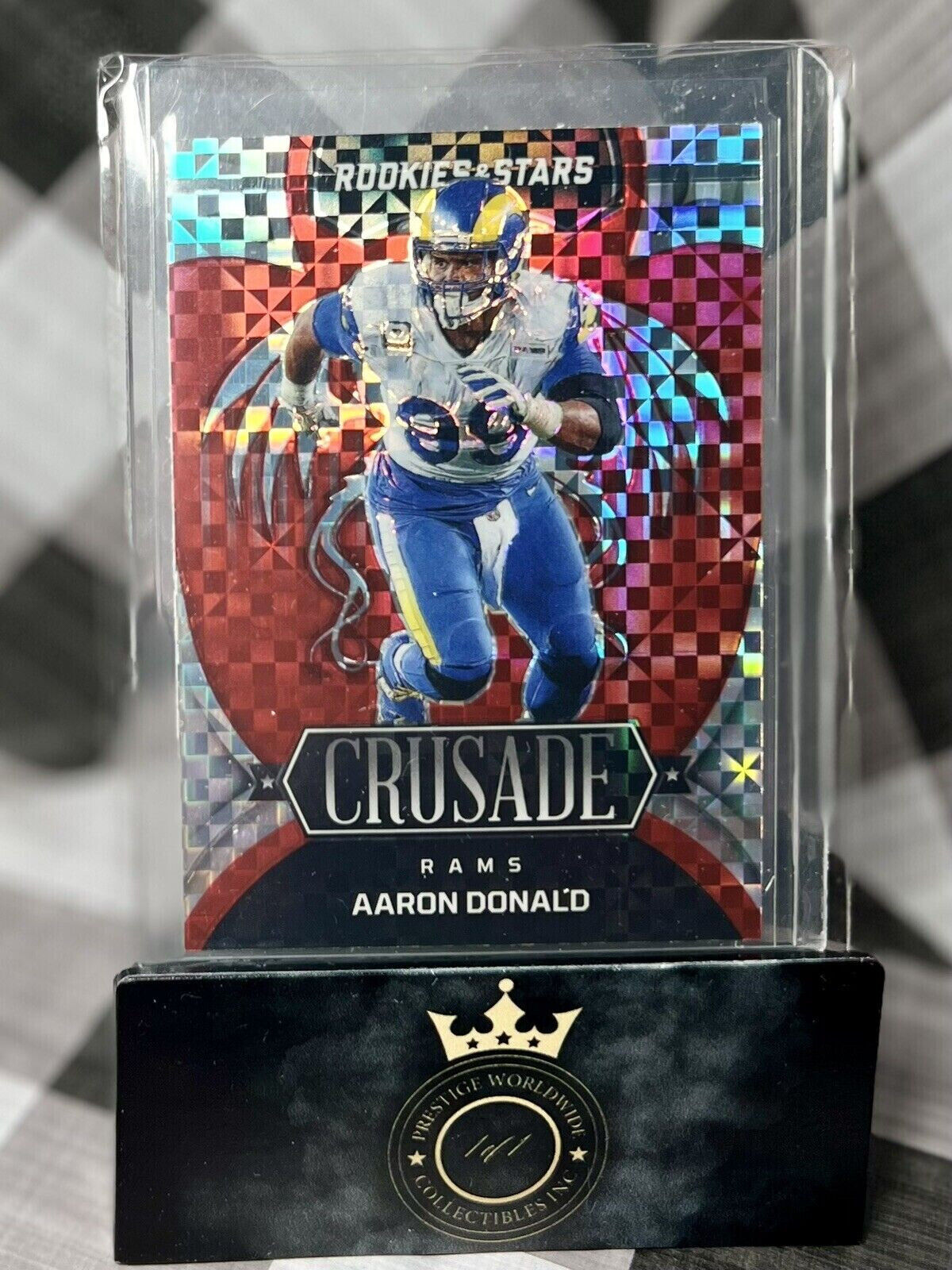 AARON DONALD 2022 Rookies And Stars Crusade Red Plaid #CR-10 - LA RAMS