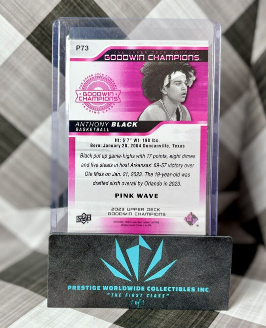 Anthony Black 2023 Upper Deck Goodwin Champions Platinum Pink Wave #P73 Magic RC
