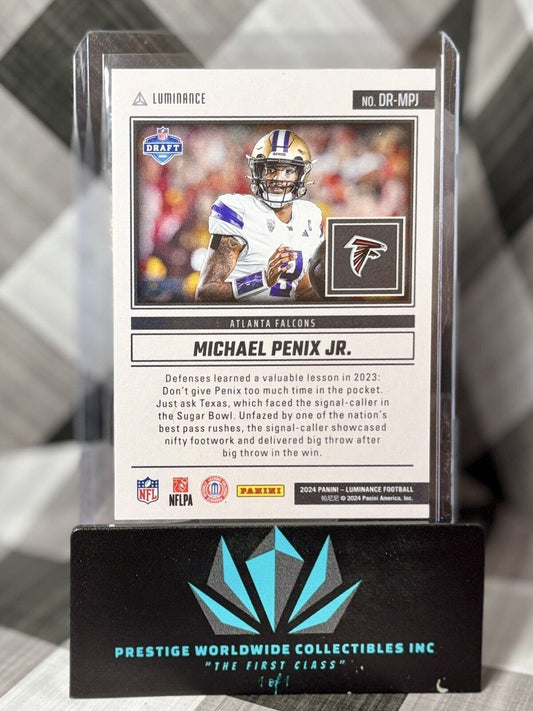 Michael Penix Jr. 2024 Panini Luminance Dynamic Rookies #DR-MPJ Falcons RC
